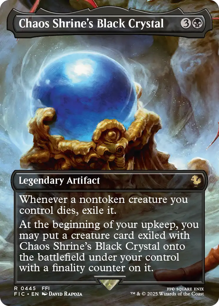 Chaos Shrine's Black Crystal (Borderless) [FINAL FANTASY Commander]