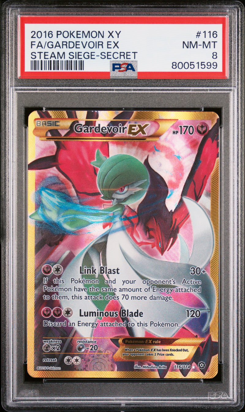 PSA NM-MT 8 Gardevoir EX (116/114) [XY: Steam Siege] - 80051599