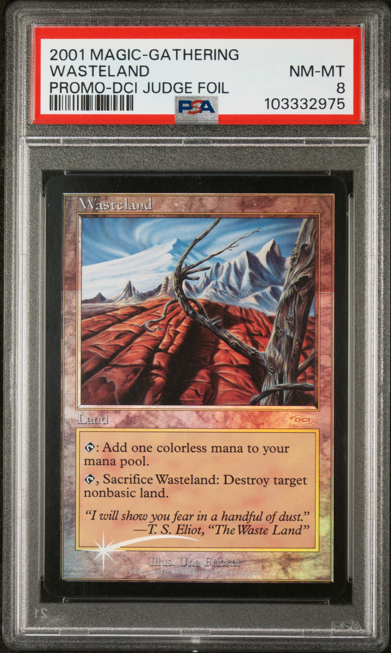 PSA NM-MT 8 Wasteland [Magic The Gathering Dci Promos] - 103332975