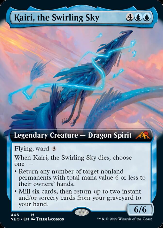 kamigawa mtg cards Magic: The Gathering - KAMIGAWA: NEON DYNASTY Look at the top five cards of your library Kairi, the Swirling Sky (Extended