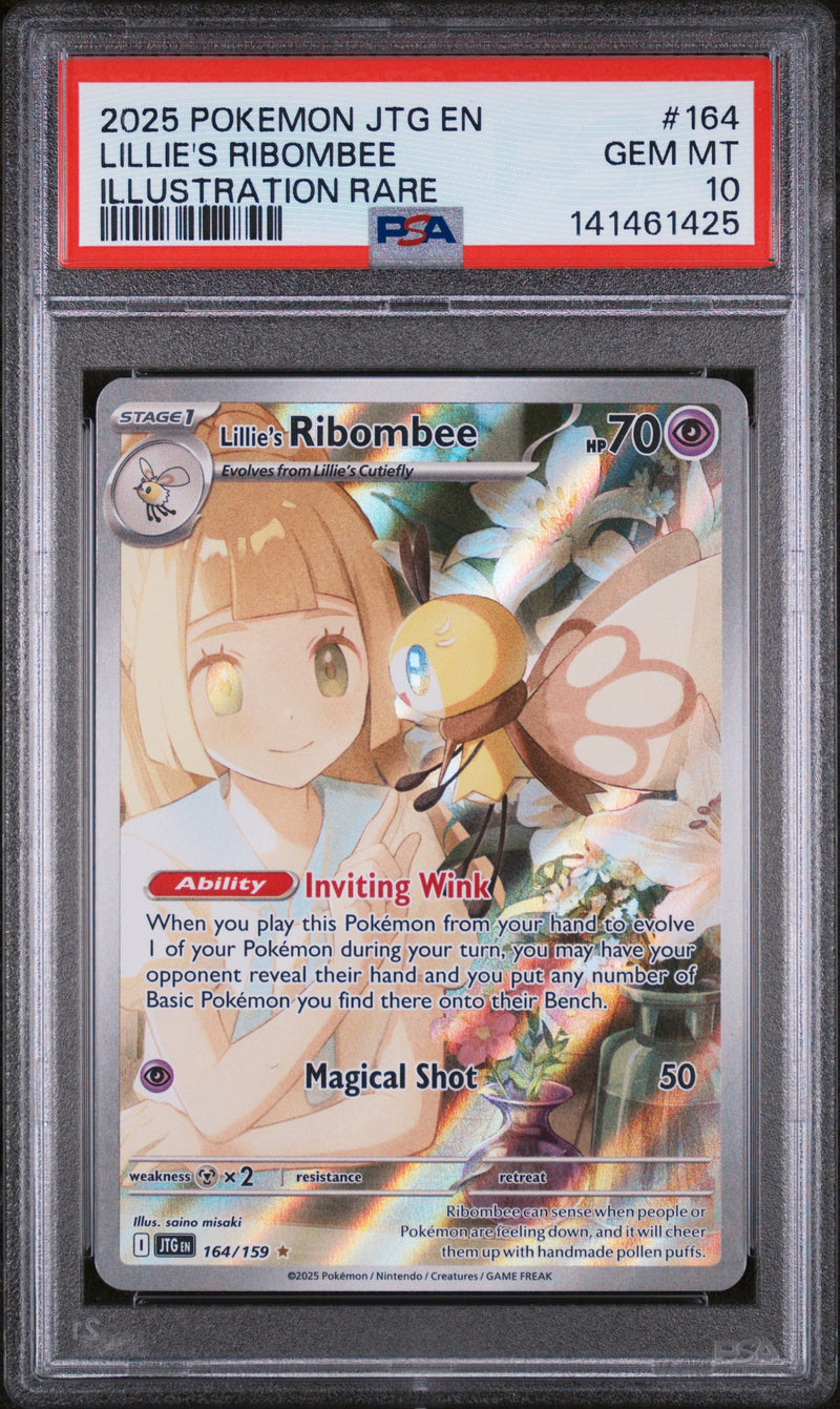 PSA GEM MT 10 Lillie'S Ribombee (164/159) [Jtg En-Journey Together] - 141461425