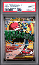 PSA GEM MT 10 Mega Lucario Ex(228/193) [Japanese M2A-Mega Dream Ex] - 140199757