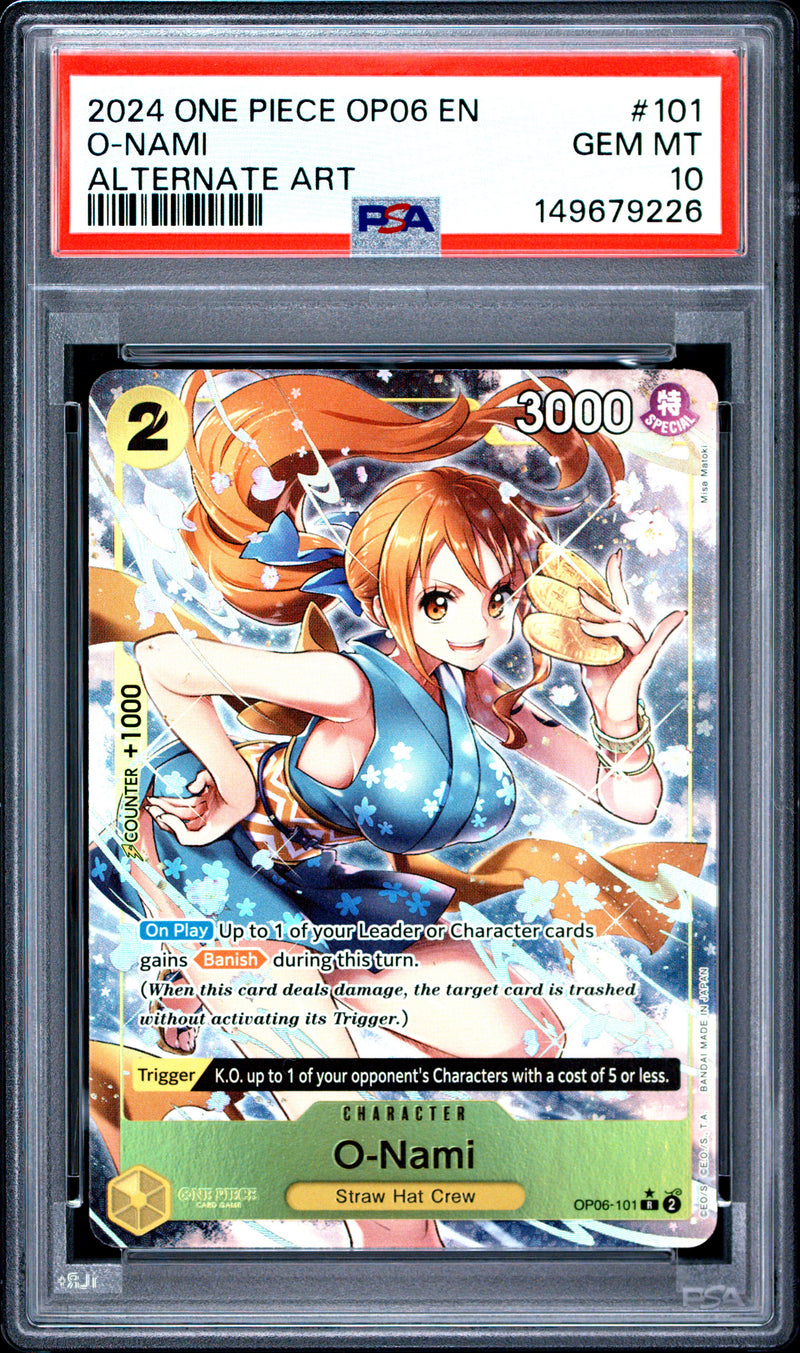 PSA GEM MT 10 O-Nami [Op06-Wings Of The Captain] - 149679226