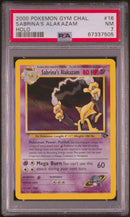 PSA NM 7 Sabrina'S Alakazam (16/132) [Gym Challenge] - 67337505