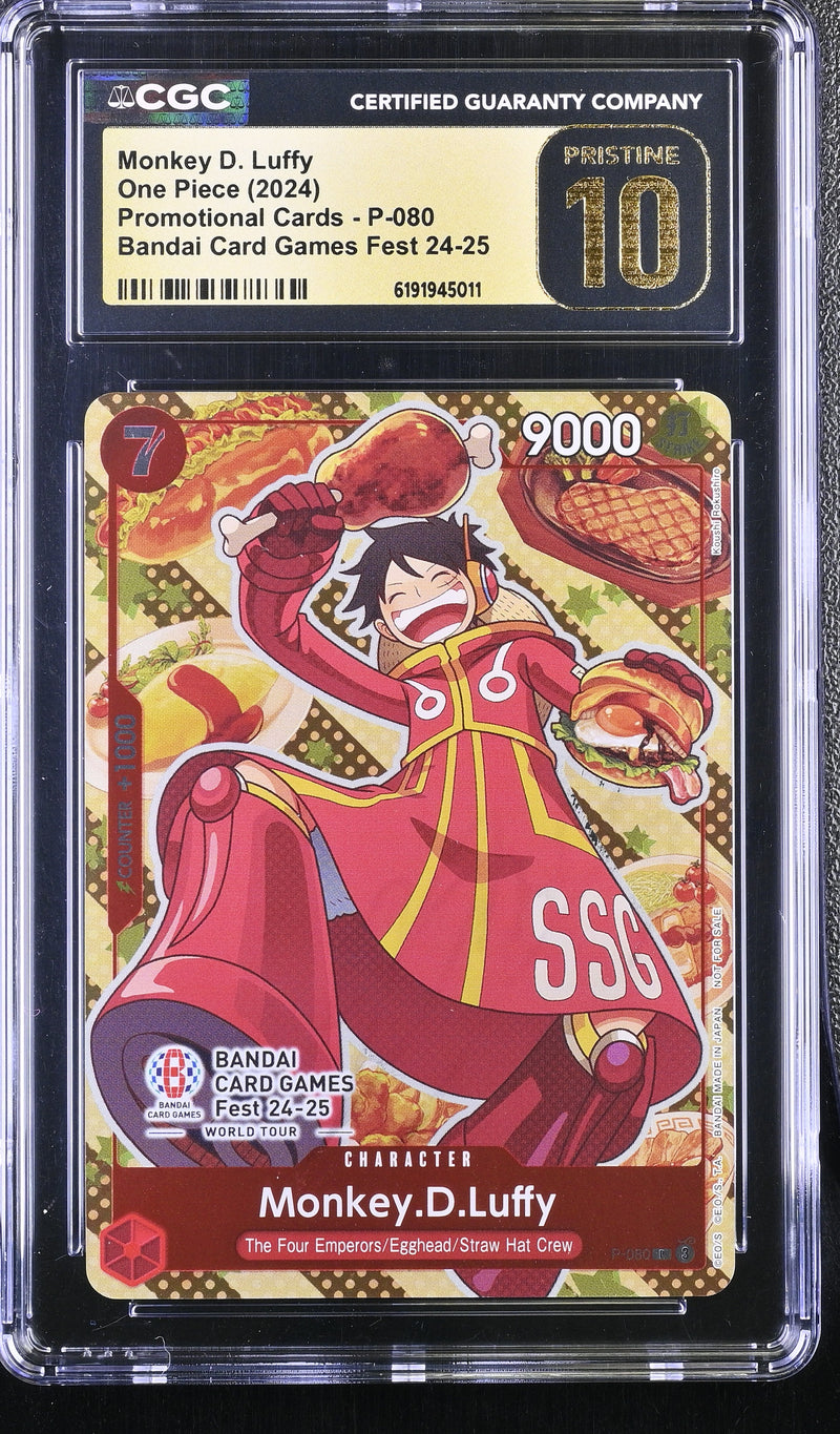 CGC PRISTINE 10 Monkey D. Luffy [Promotional Cards] - 6191945011