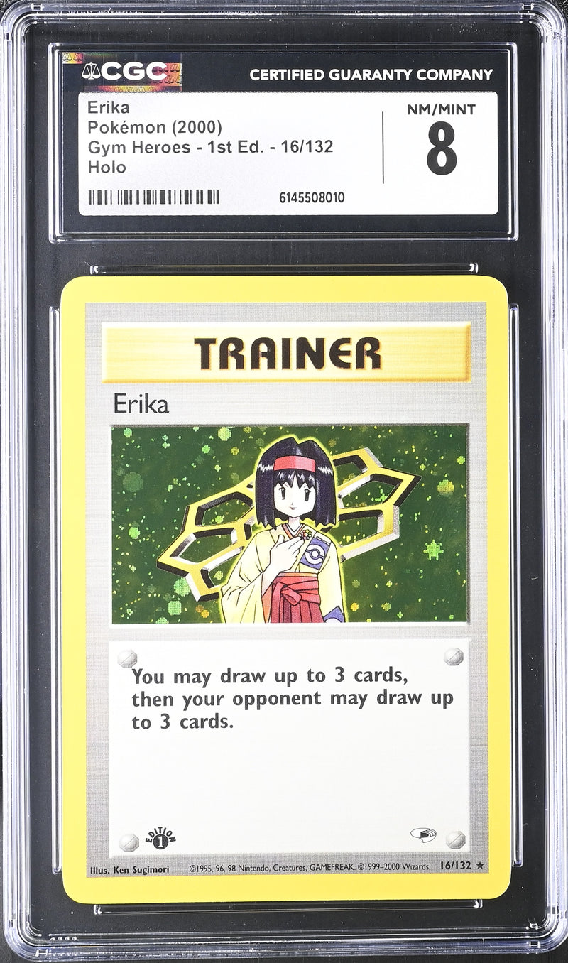 CGC 8 Erika (16/132) [Gym Heroes - 1st Ed.] - 6145508010