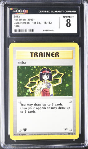 CGC 8 Erika (16/132) [Gym Heroes - 1st Ed.] - 6145508010