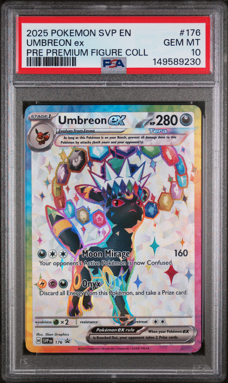 PSA GEM MT 10 Umbreon Ex (176) [Svp En-Sv Black Star Promo] - 149589230