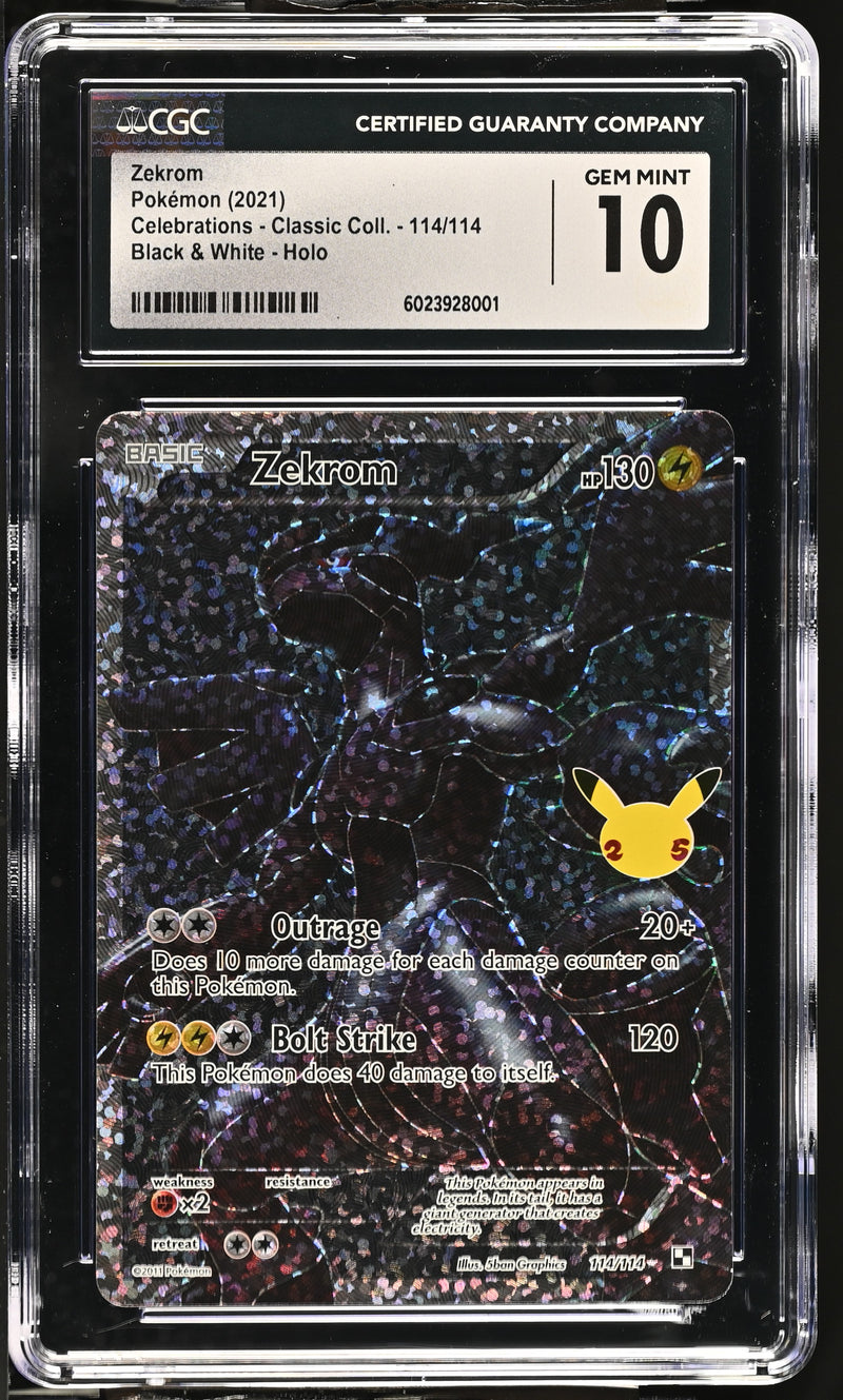 CGC GEM MINT 10 Zekrom (114/114) [Celebrations - Classic Coll.] - 6023928001