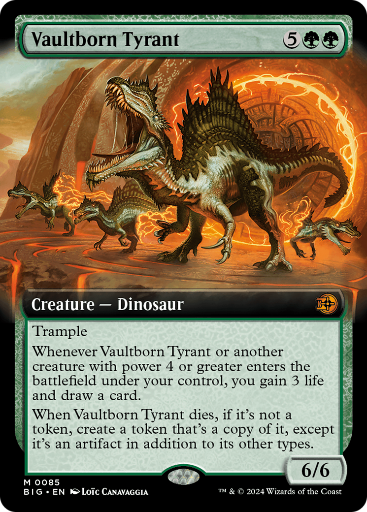 Vaultborn Tyrant (Extended Art) [Outlaws of Thunder Junction: The Big Vaultborn Tyrant (Extended Art) [Outlaws of Thunder Junction: The Big