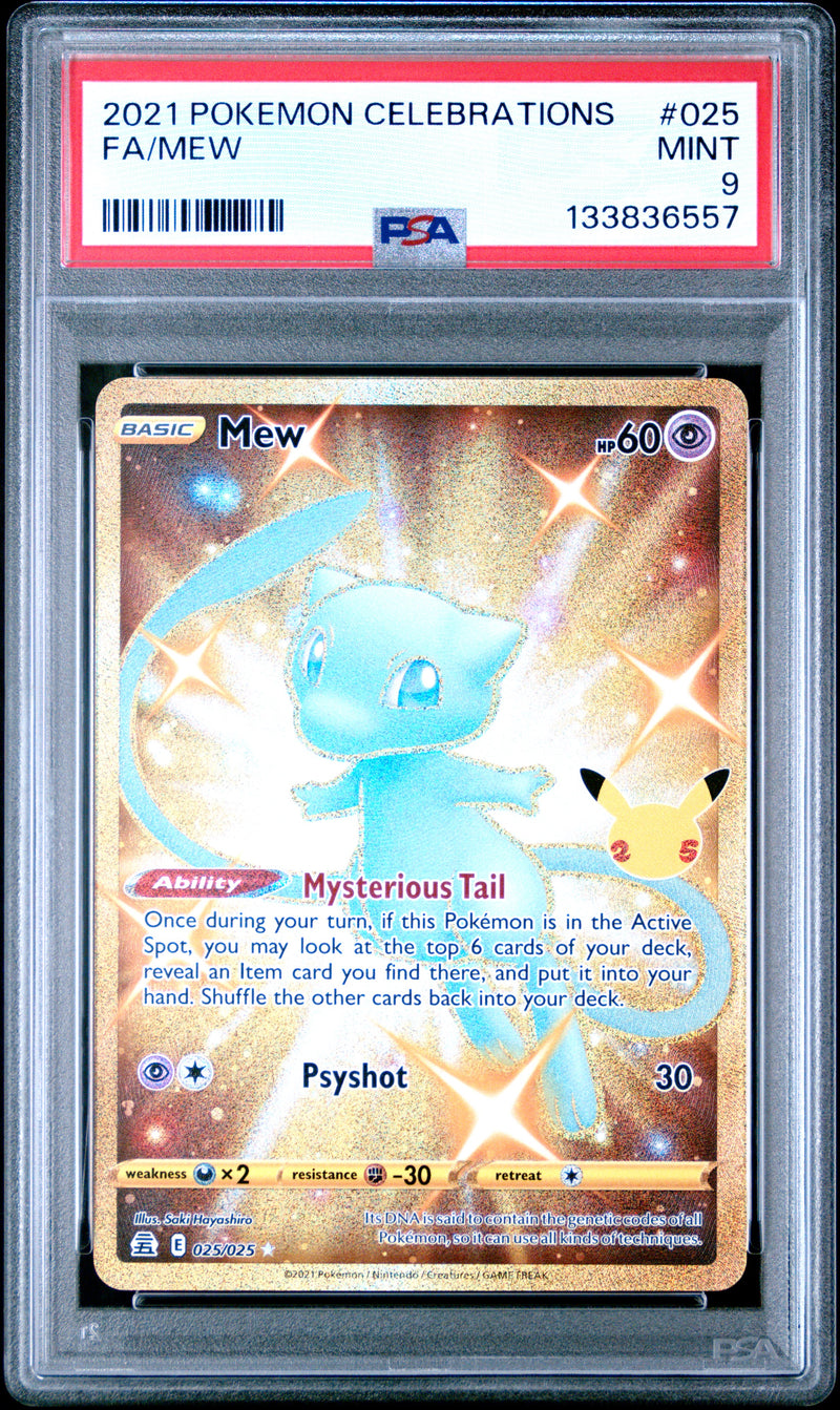 PSA MINT 9 Mew (25) [Celebrations] - 133836557