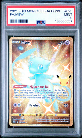 PSA MINT 9 Mew (25) [Celebrations] - 133836557