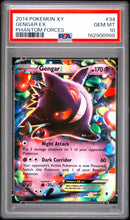 PSA GEM MT 10 Gengar Ex (34/119) [Xy Phantom Forces] - 162900998