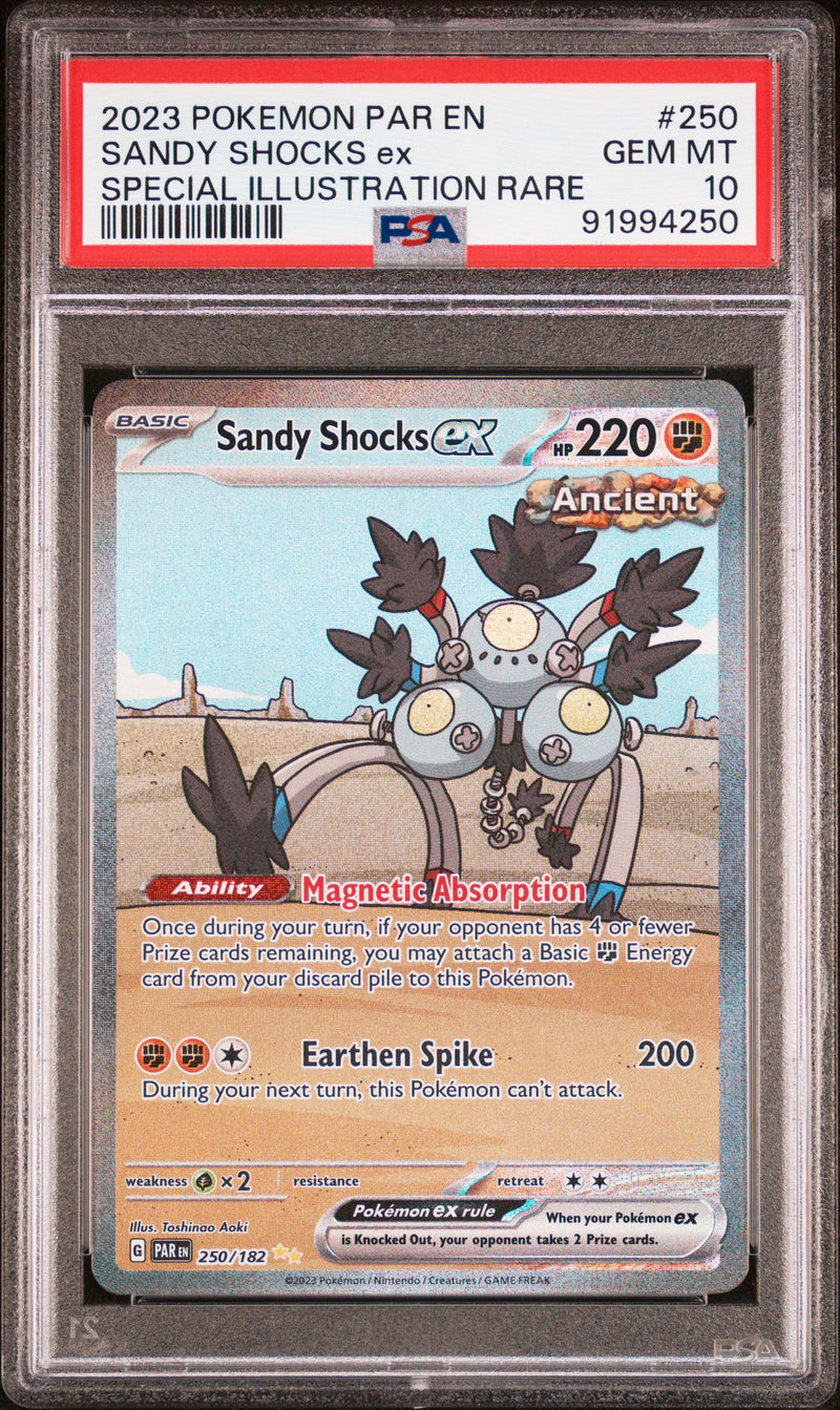 PSA GEM MT 10 Sandy Shocks ex (250/182) [Scarlet & Violet: Paradox Rift] - 91994250