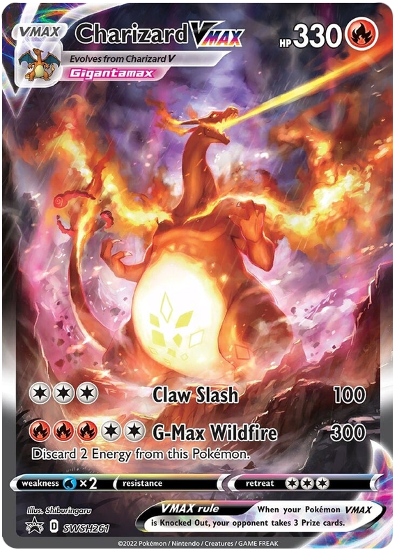 pokemon trading card game promo charizard vmax swsh261 Black Star The item available is listed in the Title Charizard VMAX SWSH261 SWSH: Sword