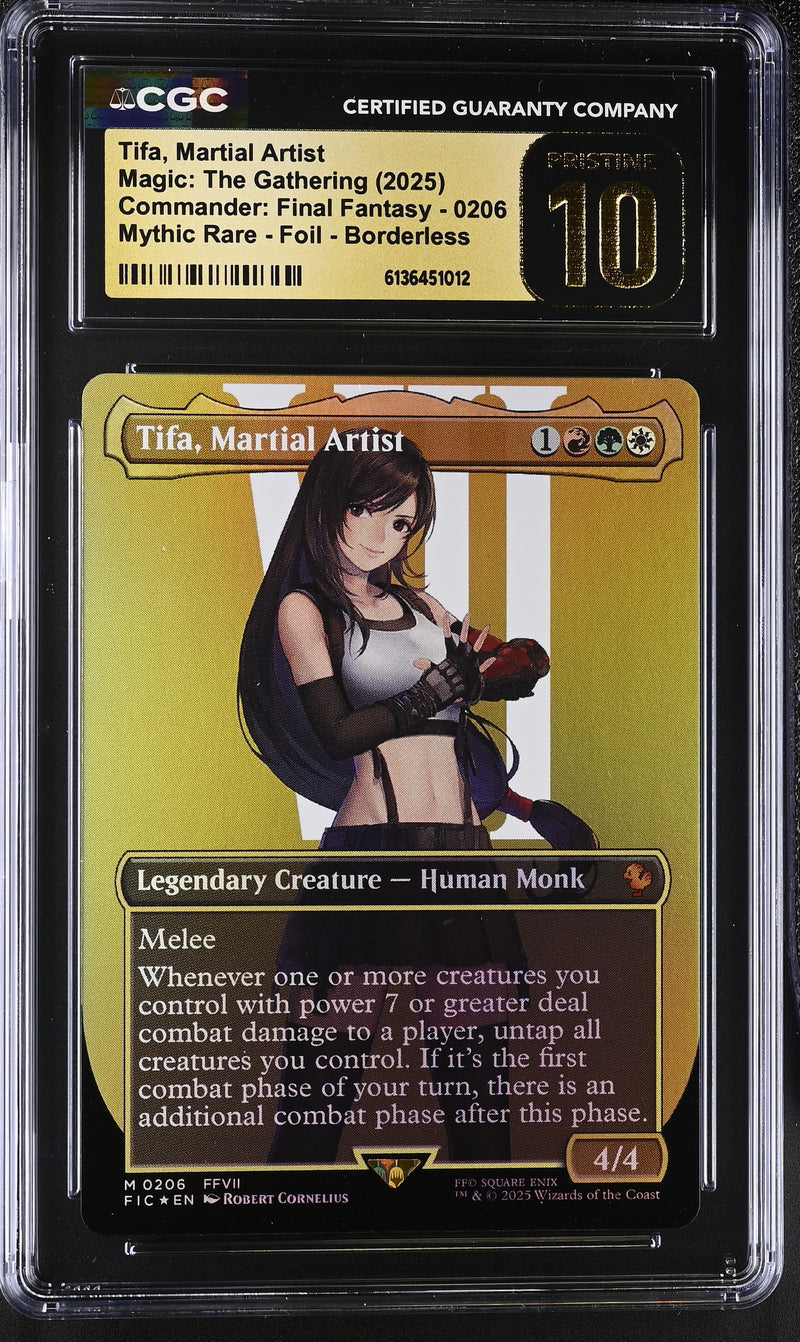 CGC PRISTINE 10 Tifa, Martial Artist [Commander: Final Fantasy] - 6136451012