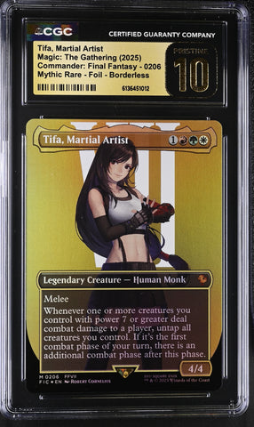 CGC PRISTINE 10 Tifa, Martial Artist [Commander: Final Fantasy] - 6136451012