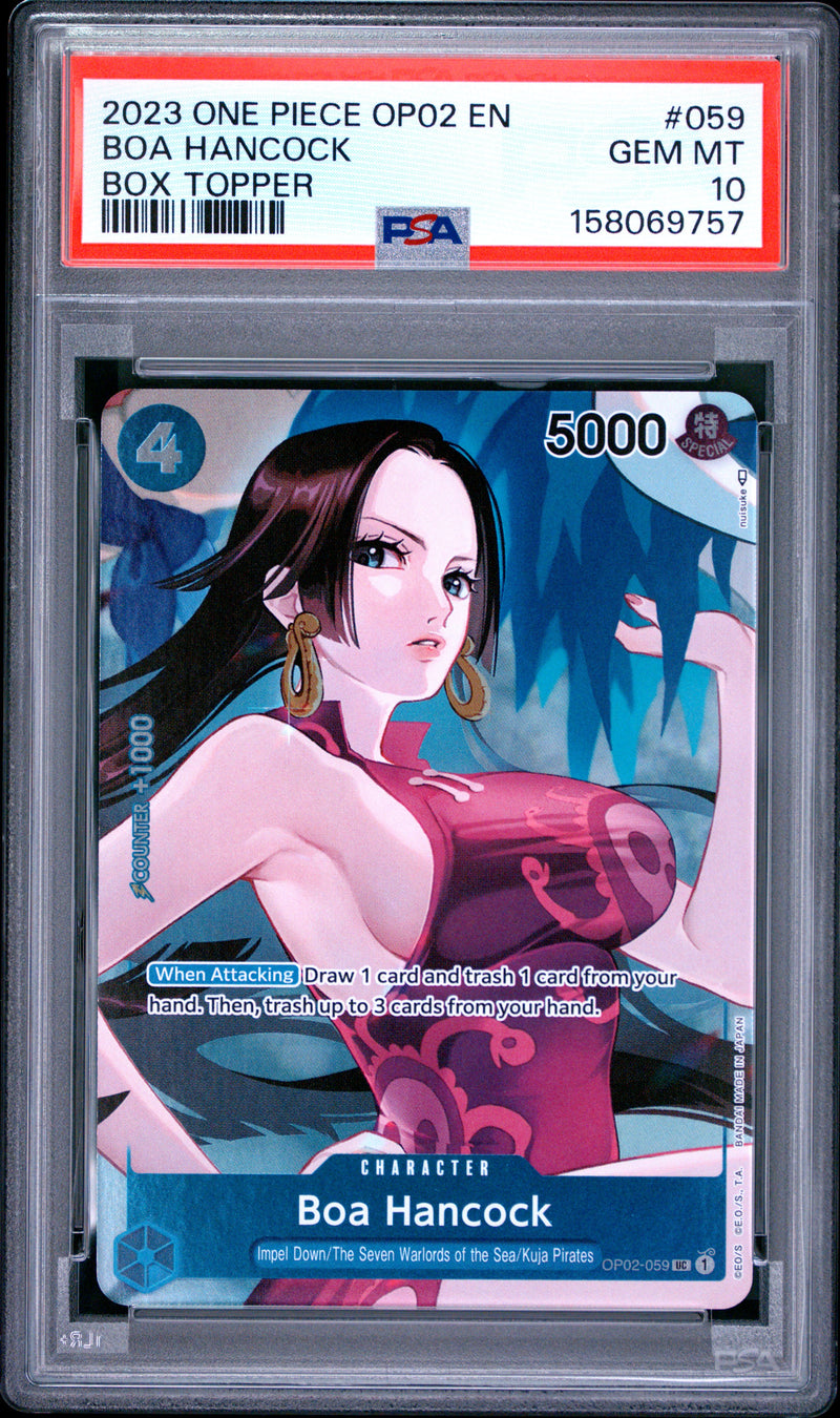 PSA GEM MT 10 Boa Hancock [Op02-Paramount War] - 158069757