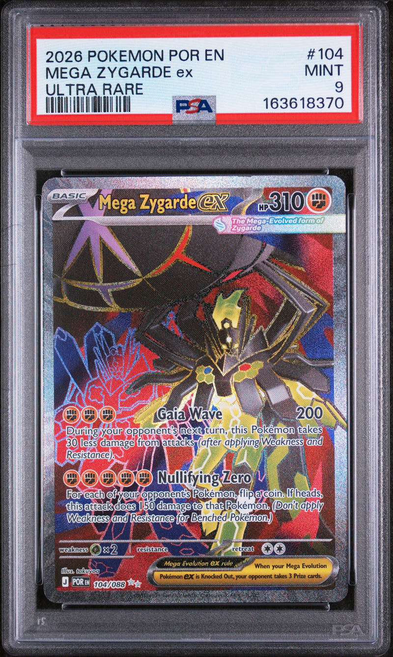 PSA MINT 9 Mega Zygarde Ex (104/088) [Por En-Perfect Order] - 163618370