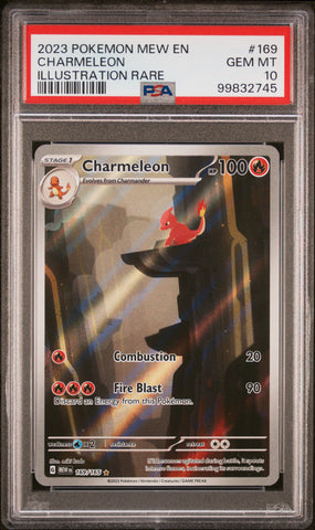 PSA GEM MT 10 Charmeleon (169/165) [Mew En-151] - 99832745