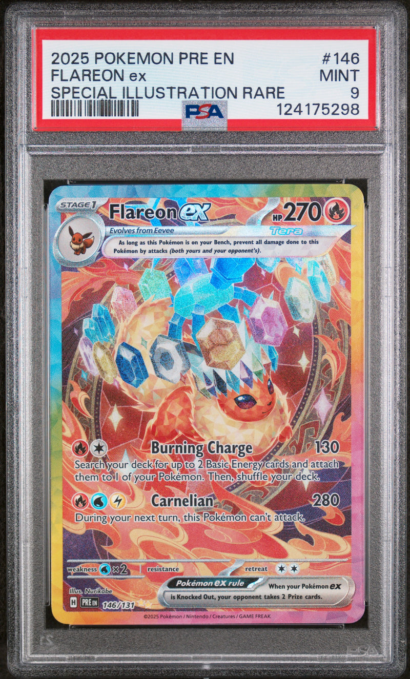 PSA MINT 9 Flareon Ex (146/131) [Pre En-Prismatic Evolutions] - 124175298