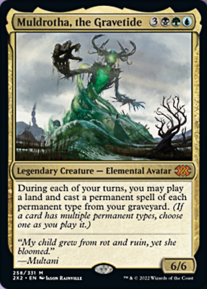 muldrotha card sleeves Muldrotha, the Gravetide Graveyard Recursion Sultai Magic MTG Commande CommanderComplete choose one as you play it.) Muldrotha, The Gravetide. . Thank