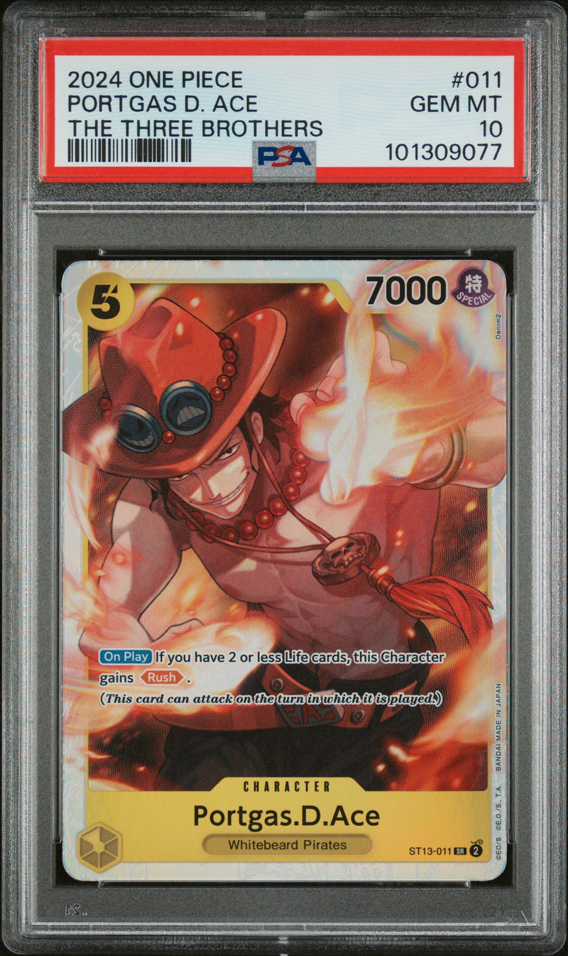 PSA GEM MT 10 Portgas D. Ace [Ultra Deck St13-The Three Brothers] - 101309077