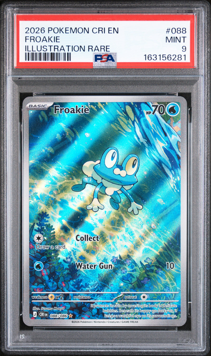 PSA MINT 9 Froakie (088/086) [Cri En-Chaos Rising] - 163156281