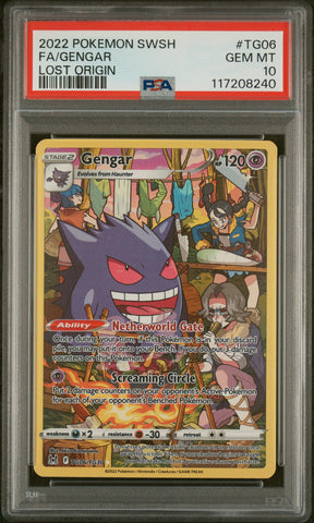 PSA GEM MT 10 Gengar (TG06/TG30) [Sword & Shield: Lost Origin] - 117208240