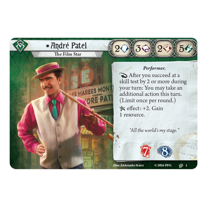 Arkham Horror: The Card Game: Investigator Pack: André Patel