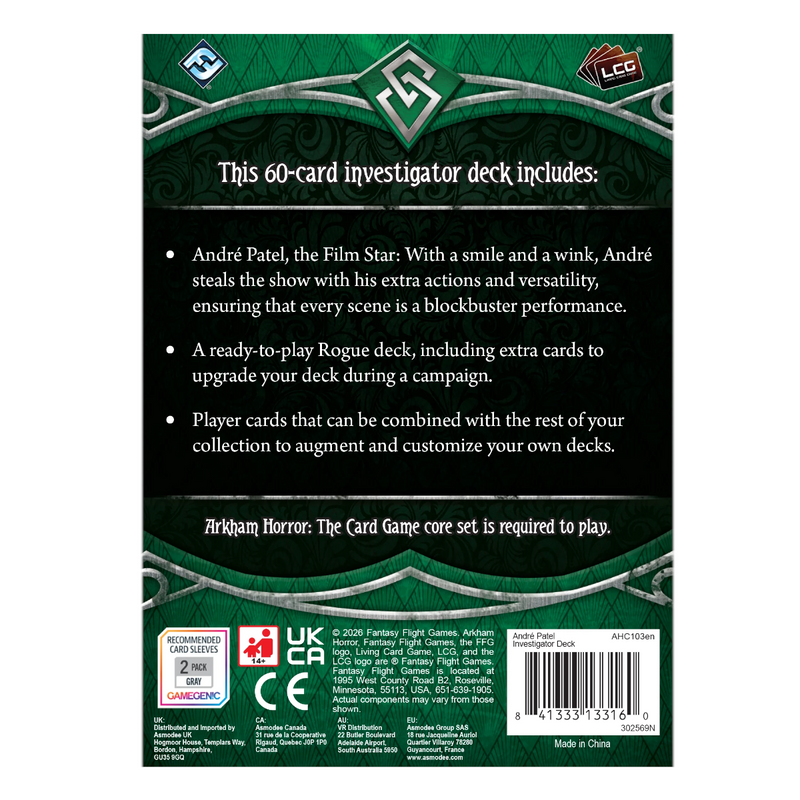 Arkham Horror: The Card Game: Investigator Pack: André Patel