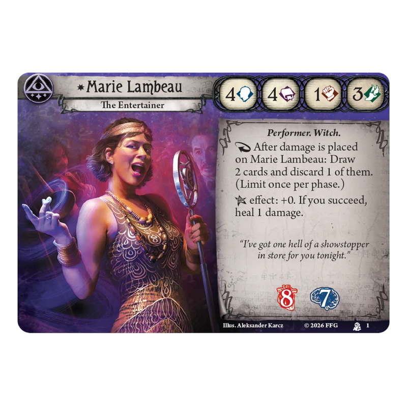 Arkham Horror: The Card Game: Investigator Pack: Marie Lambeau