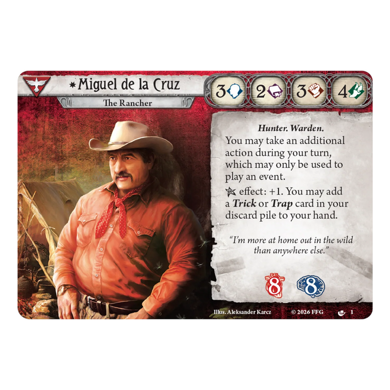 Arkham Horror: The Card Game: Investigator Pack: Miguel de la Cruz