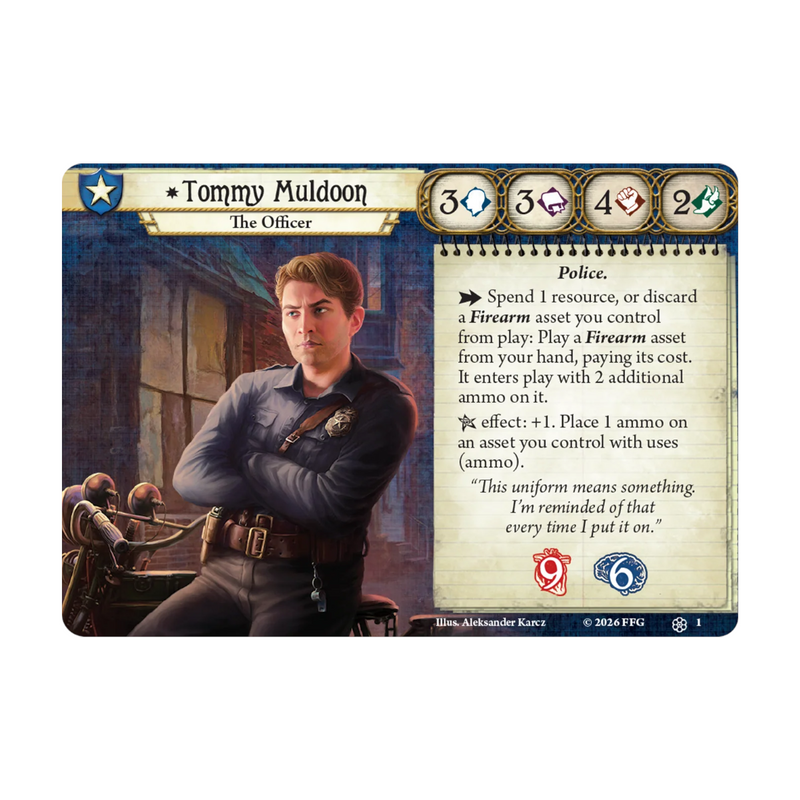 Arkham Horror: The Card Game: Investigator Pack: Tommy Muldoon