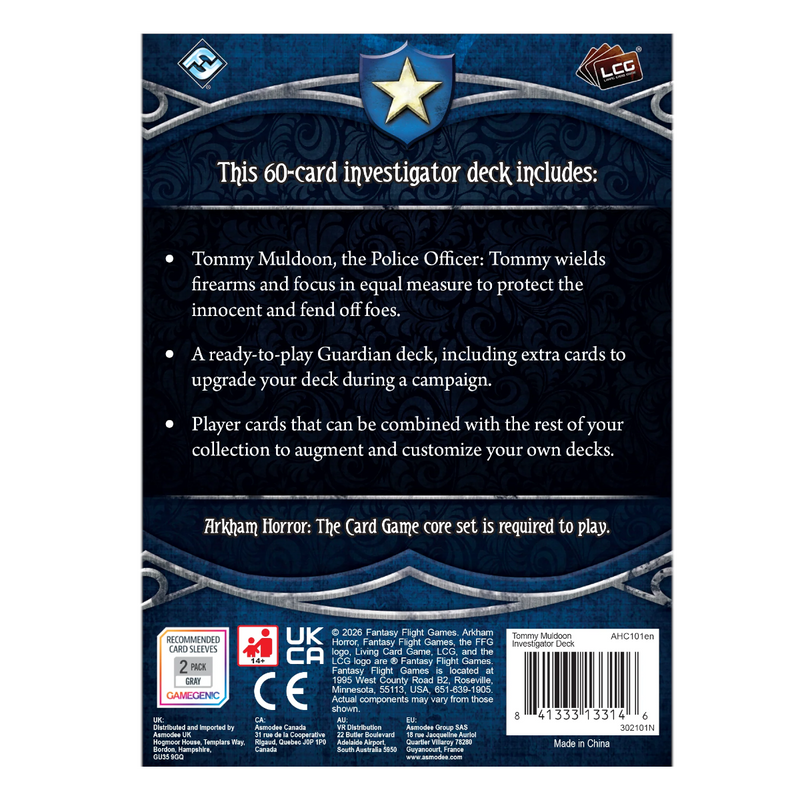 Arkham Horror: The Card Game: Investigator Pack: Tommy Muldoon