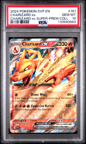 PSA GEM MT 10 Charizard Ex (SVP 161) [Black Star Promo] - 110580664