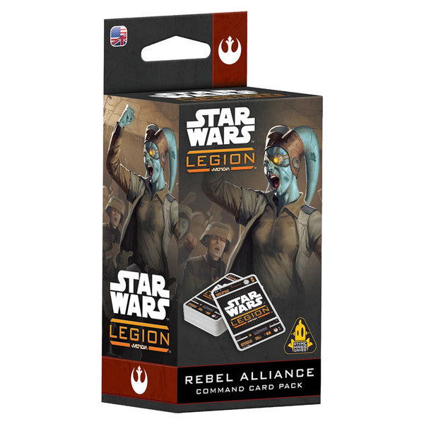Star Wars Legion Rebel Alliance Command Card Pack packaging on a white background