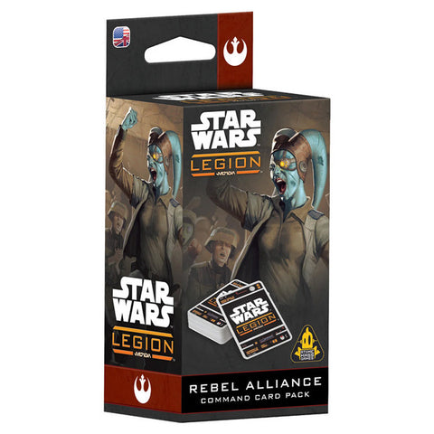 Star Wars Legion Rebel Alliance Command Card Pack packaging on a white background