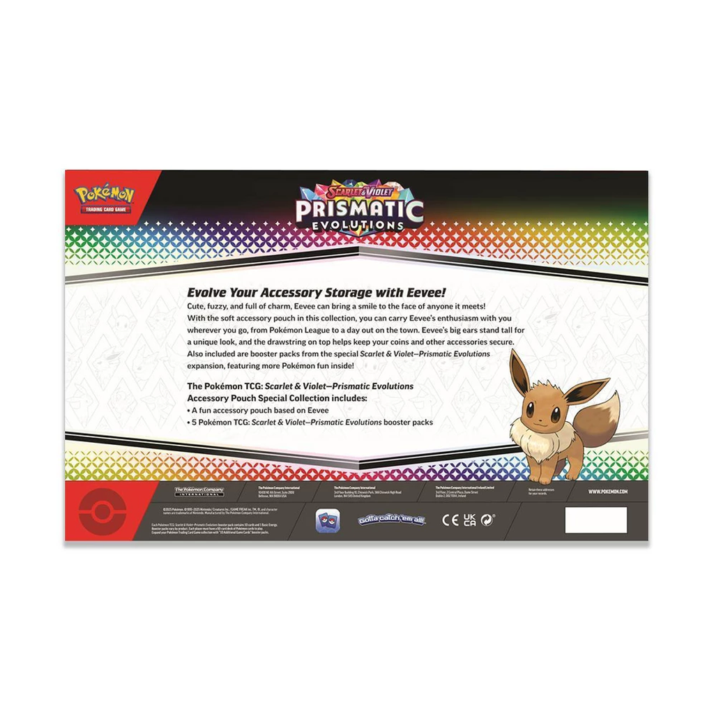 Pokmon TCG: Prismatic Evolutions: Accessory Pouch Special Collection Pokmon TCG: Prismatic Evolutions: Accessory Pouch Special Collection