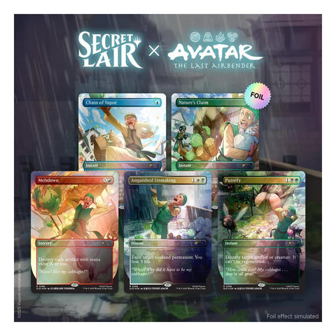 Magic the Gathering: Secret Lair x Avatar The Last Airbender: My Cabbages! - Rainbow Foil Edition