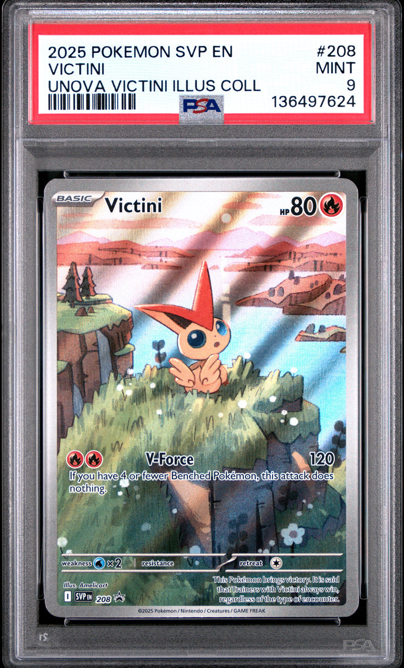 PSA MINT 9 Victini(208) [Svp En-Sv Black Star Promo] - 136497624