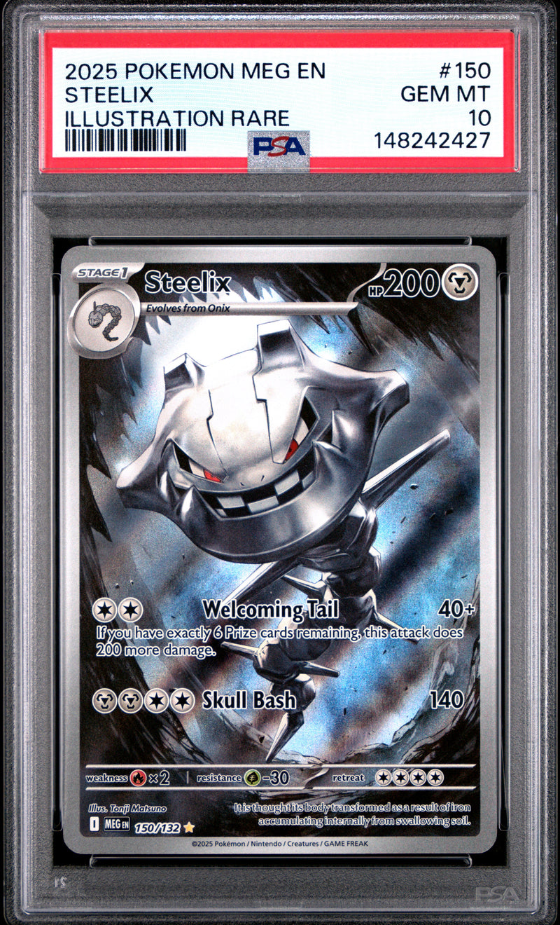 PSA GEM MT 10 Steelix(150/132) [Meg En-Mega Evolution] - 148242427