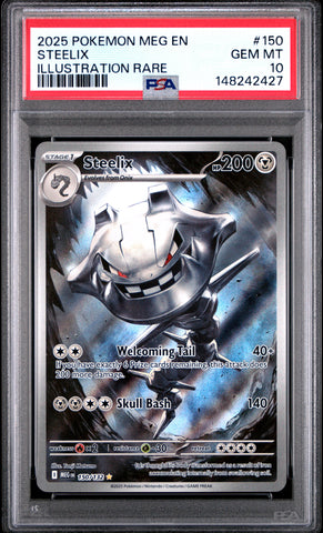 PSA GEM MT 10 Steelix(150/132) [Meg En-Mega Evolution] - 148242427