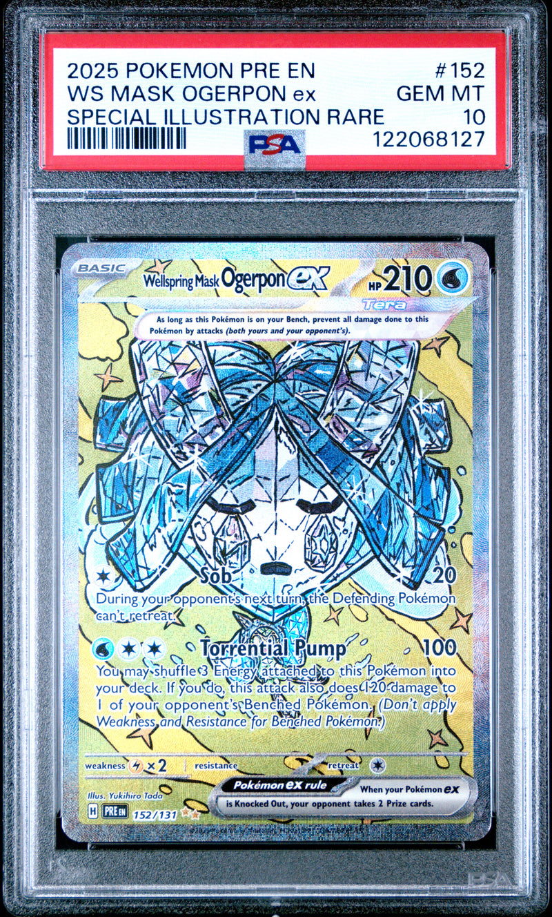 PSA GEM MT 10 Ws Mask Ogerpon Ex (152/131) [Pre En-Prismatic Evolutions] - 122068127