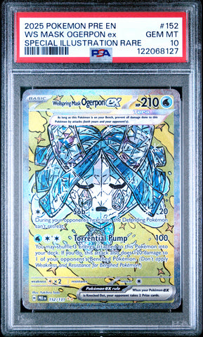 PSA GEM MT 10 Ws Mask Ogerpon Ex (152/131) [Pre En-Prismatic Evolutions] - 122068127