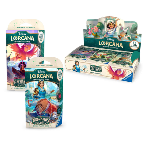 Lorcana TCG: Archazia's Island: Booster Display + Starter Decks Combo