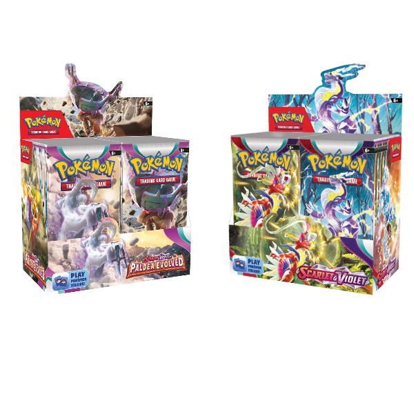 Pokémon TCG: Scarlet & Violet + Paldea Evolved: Booster Display Combo