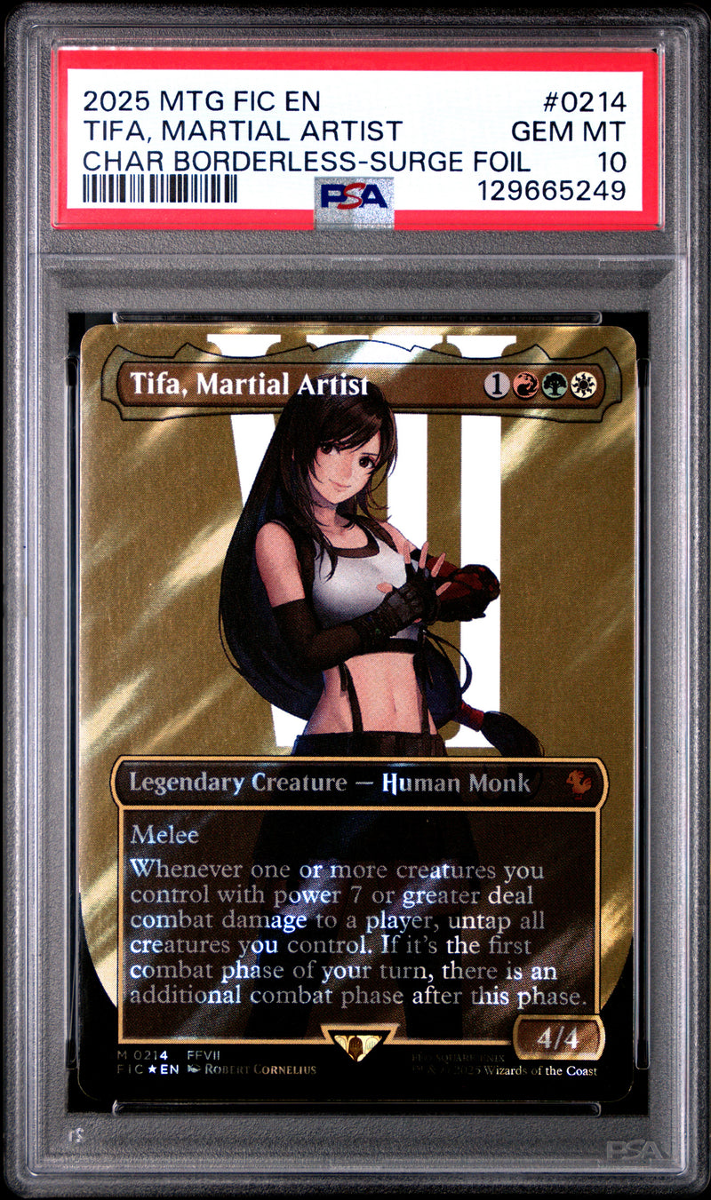 PSA GEM MT 10 Tifa, Martial Artist [Magic The Gathering Final Fantasy Commander] - 129665249
