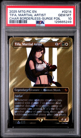PSA GEM MT 10 Tifa, Martial Artist [Magic The Gathering Final Fantasy Commander] - 129665249
