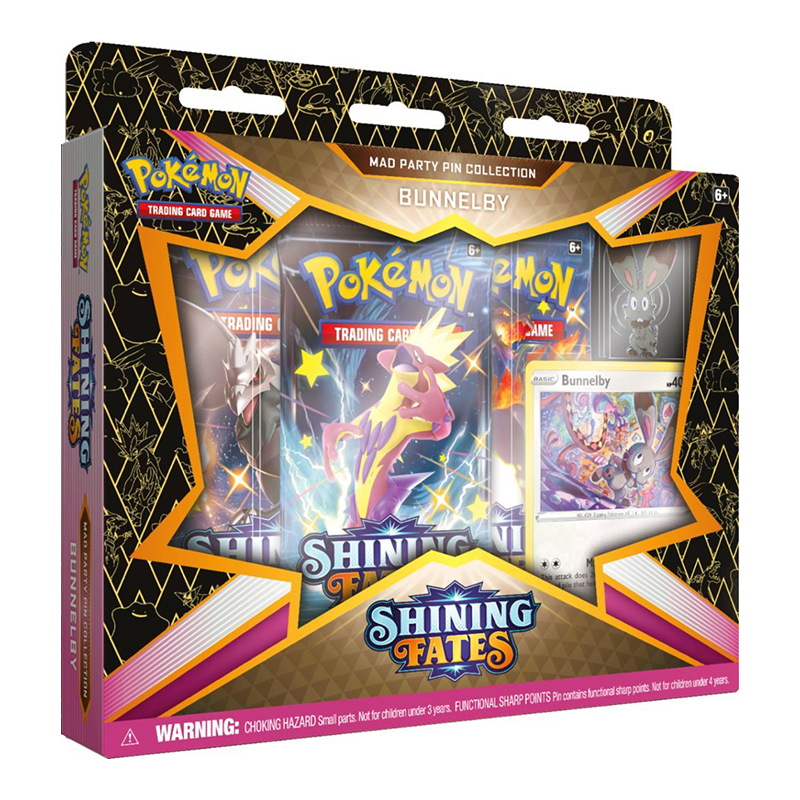 Pokemon TCG: Shining Fates: Mad Party Pin Collections Pokemon TCG: Shining Fates: Mad Party Pin Collections